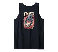 Fearless Panther Incassable Spirit Skull Art Back Débardeur