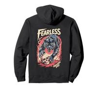 Fearless Panther Incassable Spirit Skull Art Back Sweat à Capuche