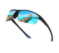 Fearless Sports Lunettes de Soleil Polarisées de Sport, UV400, Monture PC Ultra-Légère 22g, Design Enveloppant, Anti-Éblouissement, pour Cyclisme et Alpinisme (C4)