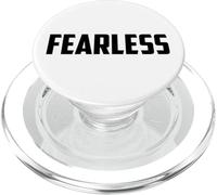Fearless Tee Shirt, Fearless and Strong Motivational Quotes PopSockets PopGrip pour MagSafe