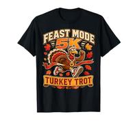 Feast Mode Turquie Trot Runner Mascotte Course Graphique Course T-Shirt