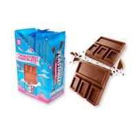 Feastables MrBeast Bar Barre de Chocolat au Lait 60g (Pack de 10) - Soyez le premier à essayer la dernière barre - Idéal comme cadeau | pour le petit déjeuner | Fêtes de Noël et d'anniversaire