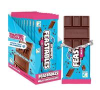 Feastables MrBeast Chocolate Bars/Barres de chocolat MrBeast de Feastables (10 x 60g) (Milk Chocolate)