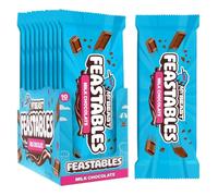 Feastables MrBeast Chocolate Bars/Barres de chocolat MrBeast de Feastables (10 x 60g) (Milk Chocolate) - Pour les vraies bêtes
