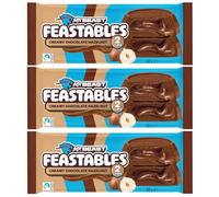 Feastables MrBeast Cups Chocolat au Lait & Noisette Crémeuse - Fourrage Praliné - Lot 3 x 40 g - 2 Cups par Pack - 120 g