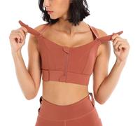 FEATEFACE Soutien-gorge à fermeture avant, soutien-gorge pour femme, fermeture avant, soutien-gorge de sport pour femme, lot de soutiens-gorge de sport pour femmes, rouge brique, XXXXXL