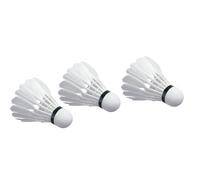 Featheerle Badminton Shuttlecocks - Plage Racket Games High Speed Badminton | Professional High Stability White Shuttle | 9 x 6 cm 20 g EVA Foam Ball Head Curved Duck Featheerle Lot de 3 paquets pour