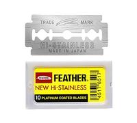 Feather 10 Razor Blades New Hi-Stainless Double Edge