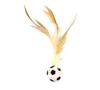 Feather Cat Feather Bouncy Balls - Feather Ball Cat Toy | Boule De Chat Interactive, Jouets Pour Chats Intérieur, Chien Course À Mâcher Chatons Interactifs Pour Une Connexion Physique Plus