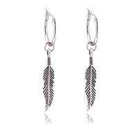 Feather Drop Earrings Metal Leaf Feather Retro Drop Dangle Women's Statement Earrings Nice processing