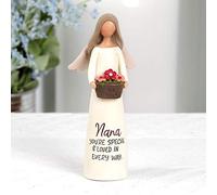 Feather & Grace Figurine avec Inscription « Nana You're Special and Loved in Ever » - Décoration intérieure ou extérieure - en résine - Taille Unique