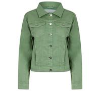 Feather Women's Stretch Cotton Denim Jacket in Green Bay - Amara Reya - 16