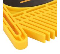 Featherboard réglable à table étendue w Dispositif de sécurité de travail du bois pour tables de routeur Ensemble d'outils de clôtures de 2 boutons ergonomiques de construction en (Jaune)
