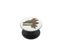 Feathered Serpent Aztec Quetzalcoatl Mexicans Mythology PopSockets PopGrip Adhésif