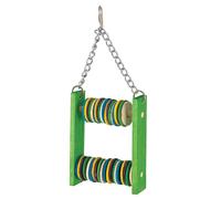 Featherland Paradise - Small Abacus Bird Toy - Con u pour les oiseaux actifs (4 pouces par 11 pouces)