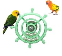 FeatherSpin Bird Wheel - Jouet interactif amusant à mâcher pour oiseaux, rotatif à 360 °, perchoir pour petits animaux, cage, ennui, divertissement, jeux, stimulation mentale