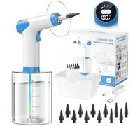 Featjoy Kit de retrait de cérumen, nettoyeur d'oreille électrique 2026 avec 12 modes de nettoyage et température de l'eau en temps réel, système d'irrigation efficace pour plusieurs cérumens d'adultes