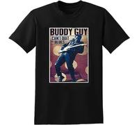 Featuring Blues Legend Buddy Guy on T-Shirt Tee Mens Man Black L