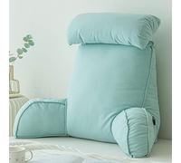 FEAW Oreiller De Lecture avec Accoudoirs,Coussin de Soutien du Dos Parfait,Idéal pour Une Utilisation sur Les Lits et Les canapés,pour Regarder la télévision ou Lire