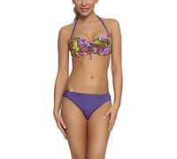 Feba Bikini Push Up Maillot de Bain 2 Pièces Ensemble Tops Soutien-Gorge et Culotte Vêtement de Plage Été Femme L3ND1(Motif-02ZD, EU Cup 85C/Bottom 42 (FR 100C/44))