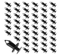 Febbya Clips de Fixation Voiture Universels,50 PCS Kit de Rivets Push Pin Solide pour Pare-Chocs et Garde-Boue,Accessoires Résistants aux Impacts avec Protection Éclaboussures et Débris
