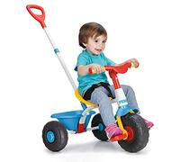 FEBER - Baby Trike, Tricycle pour Enfants avec Cadre en Métal et Ceinture de Sécurité, 2 Positions, Poussette et Tricycle à Pédales, 1 à 3 Ans, Bleu, Famosa (800012810)