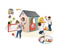 FEBER - Casual 6 Activities House, maisonnette avec 6 activités de Jeu, Accessoires Inclus pour Les Jeux, Couleurs résistantes à la lumière du Soleil, Montage Facile, +3 Ans, Famosa (FEH23000)