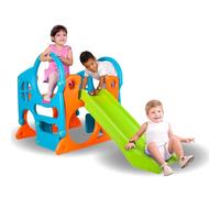 FEBER Centre d'Activités avec Toboggan, Couleurs Résistantes à la Lumière du Soleil et à la Température, Robuste et Facile à Assembler, Poids 13 kg, 2 Ans et Plus, Famosa (FEU18000), Nouvelle Version