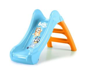 FEBER - First Slide Bluey, Petit Toboggan pour Enfants, avec Ouverture du Tuyau pour Le Transformer en Toboggan Aquatique, pour garçons et Filles à partir de 1 an, Famosa (FEU10000)