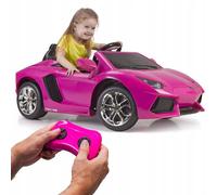 FEBER Lamborghini Aventador Rose 6V voiture électrique 3+