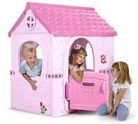 FEBER - Pink Fantasy House, Maison d'enfants Rose avec Porte Pliante, pour l'exterieur ou Interieur, Resistant et Facile à Monter, pour Enfants Entre 2 et 6 Ans