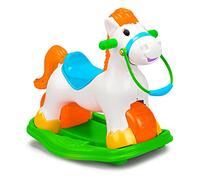 FEBER PonyFeber 3 en 1 - Cheval à bascule et trotteur, pour enfants jusqu'à 2 ans, Blanc (Famosa 800006280)