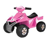 FEBER - Quad Racy Pink 6V, Voiture Électrique pour Enfants de 18 Mois à 3 Ans, Accélérateur, Roues Robustes pour la Stabilité, 40 Min d'Autonomie de Batterie, Chargeur Inclus, Famosa (800011422)