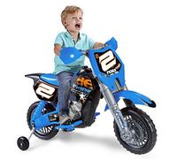 Feber - Rider Cross, moto cross électrique une place, batterie 6V , avec casque, chargeur inclus, pour enfants à partir de 3 ans