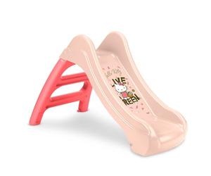 FEBER - Toboggan Hello Kitty, Petit Toboggan de Jardin, Escalier Antidérapant, Couleurs Résistantes au Soleil et aux Changements de Temps, Montage Facile, à partir de 1 an, Famosa (FE202000)