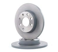 FEBI BILSTEIN 08504 2x Disque de frein Avant Ø236mm Épaisseur: 12,5mm Cercle de percage -Ø: 100mm Plein Compatible avec OPEL Astra G CC T98 Corsa B 3/5 portes S93 Kadett E CC T85 Astra F CC T92