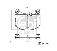 FEBI BILSTEIN 1003200 Plaquettes de frein