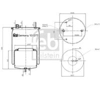 FEBI BILSTEIN 101277 Soufflet à air, suspension pneumatique