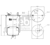 FEBI BILSTEIN 101357 Soufflet à air, suspension pneumatique