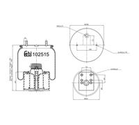 Febi bilstein 102515 Air Ressort de cardan