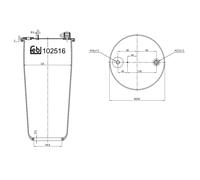 FEBI BILSTEIN 102516 Soufflet à air, suspension pneumatique