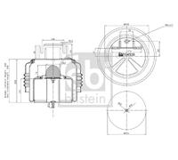 Soufflet à air, suspension pneumatique FEBI BILSTEIN 104536