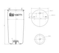 FEBI BILSTEIN 106771 Soufflet à air, suspension pneumatique