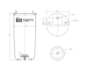 FEBI BILSTEIN 106771 Soufflet à air, suspension pneumatique