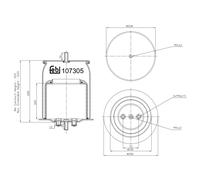 FEBI BILSTEIN 107305 Soufflet à air, suspension pneumatique