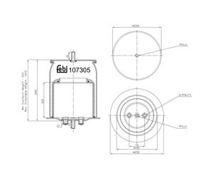 FEBI BILSTEIN 107305 Soufflet à air, suspension pneumatique