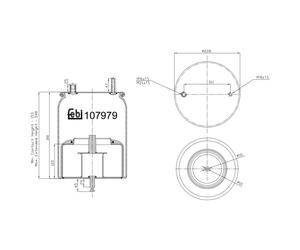FEBI BILSTEIN 107979 Soufflet à air, suspension pneumatique