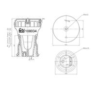 FEBI BILSTEIN 108034 Soufflet à air, suspension pneumatique