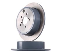 2x Disque de frein Essieu arrière plein 108410 FEBI BILSTEIN pour SUBARU TOYOTA