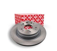 2x Disque de frein Essieu arrière plein 108524 FEBI BILSTEIN pour HONDA STREAM